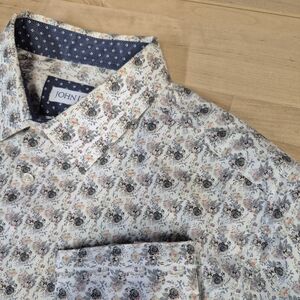John Lennon Long Sleeve Floral Button Up. Size  Xl
